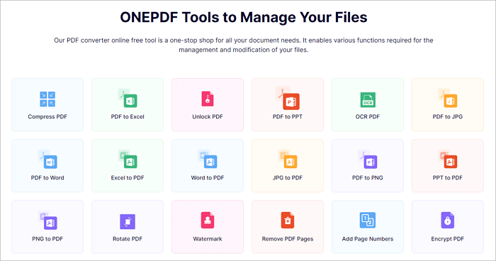 onepdf converter