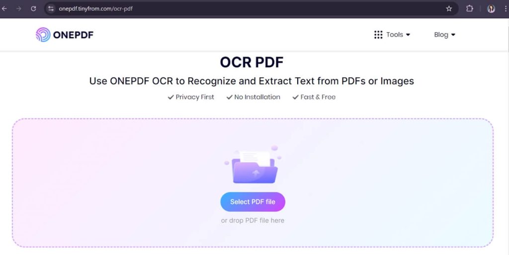 onepdf ocr pdf