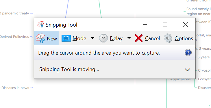 the snipping tool