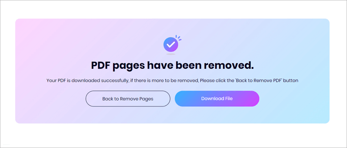 download pdf after removing pages