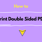 how to print double sided pdf