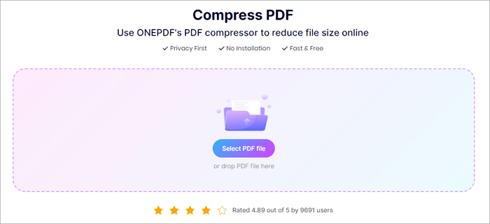 upload pdf for compression